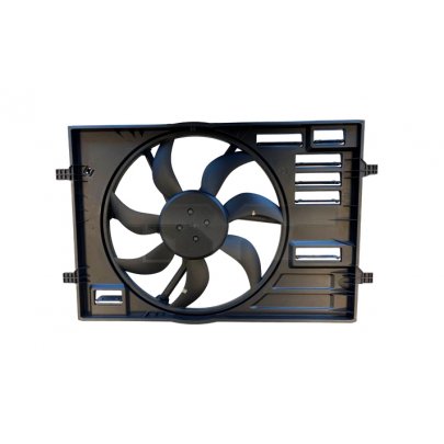 Вентилятор радиатора (с корпусом, D=445) VW Touran II / Фольксваген Туран 2 2015- 837-0055 TYC (Тайвань)