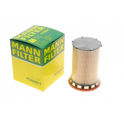 Фільтр паливний Volkswagen Sharan II / Фольксваген Шаран 2 2.0TDI 2010-2022 PU8008/1 MANN-FILTER (Німеччина)