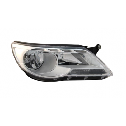 Фара передня ліва (тип ламп: H7/H15, W5W, PY21W) Volkswagen Tiguan / Фольксваген Тігуан 2007-2011 958509E POLCAR (Польща)