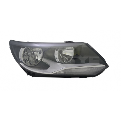 Фара передня права (тип ламп: H7/H15, W5W, PY21W) Volkswagen Tiguan / Фольксваген Тігуан 2011-2016 20-14369-05-2 TYC (Тайвань)
