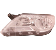 Фара передняя левая (тип ламп: H7/H7, PY21W, W5W) Volkswagen Tiguan / Фольксваген Тигуан 2007-2011 7114 R1-E DEPO (Тайвань)