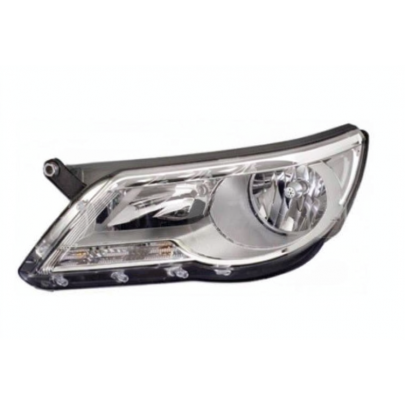 Фара передняя левая (тип ламп: H7/H7, PY21W, W5W) Volkswagen Tiguan / Фольксваген Тигуан 2007-2011 FP7114R1-T TYC (Тайвань)
