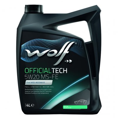 Синтетическое моторное масло 5W20 OFFICIALTECH MS-FE 4L (FORD WSS-M2C948-B / FORD WSS-M2C948-A / JAGUAR-LAND ROVER STJLR.03.5004) 8320187 WOLF (Бельгия)