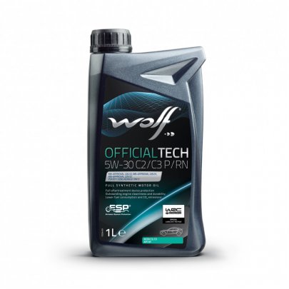Синтетическое моторное масло 5W30 OFFICIALTECH C2/C3 P/RN 1L (MB 229.52 / PSA B71 2290 / RENAULT RN17 ) 1052548 WOLF (Бельгия)