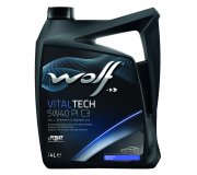 Синтетическое моторное масло 5W40 VITALTECH PI C3 4L (BMW LONGLIFE-04 / FIAT 9.55535-GH2/9.55535-S2 / FORD WSS-M2C917-A / MB 226.5 / MB 229.31 / MB 229.51 / PORSCHE A40 / RENAULT RN 0700/RN 0710 / VW 505.00 / VW 505.01) 8302916 WOLF (Бельгия)