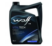 Синтетическое моторное масло 5W40 VITALTECH 5L (BMW LONGLIFE-01 / MB 226.5 / MB 229.3 / OPEL GM-LL-A-025/GM-LL-B-025 / PORSCHE A40 / RENAULT RN 0700/RN 0710 / VW 502.00 / VW 505.00 / FIAT 9.55535-H2 / FIAT 9.55535-M2/9.55535-Z2) 8311291 WOLF (Бельгия)