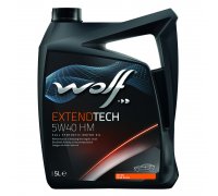 Синтетическое моторное масло 5W40 EXTENDTECH HM 5L (MB 226.5/229.3/229.5 / PORSCHE A40 / RENAULT RN 0700/0710 / VW 502.00/505.00 / CHRYSLER MS 12991 / FIAT 9.55535-H2/9.55535-M2/9.55535-N2/9.55535-Z2 / OPEL GM-LL-B-025) 8321580 WOLF (Бельгия)