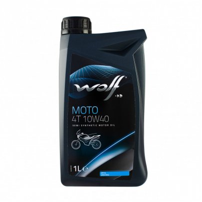 Синтетическое моторное масло 10W40 MOTO 4T 1L 1043808 WOLF (Бельгия)