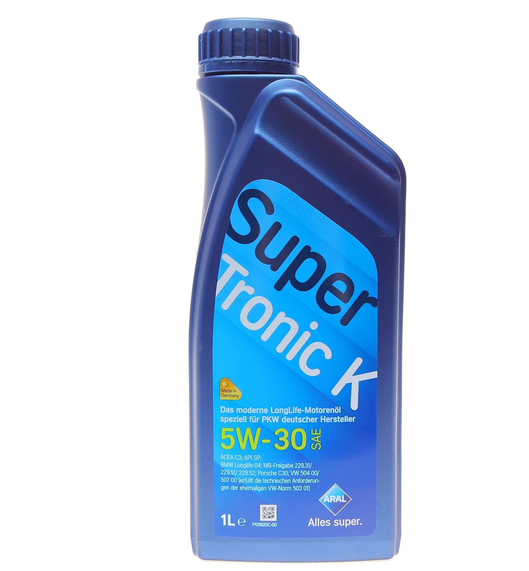 Синтетическое моторное масло Super Tronic K 5w30 (1L) AR-15DBCB ARAL ...