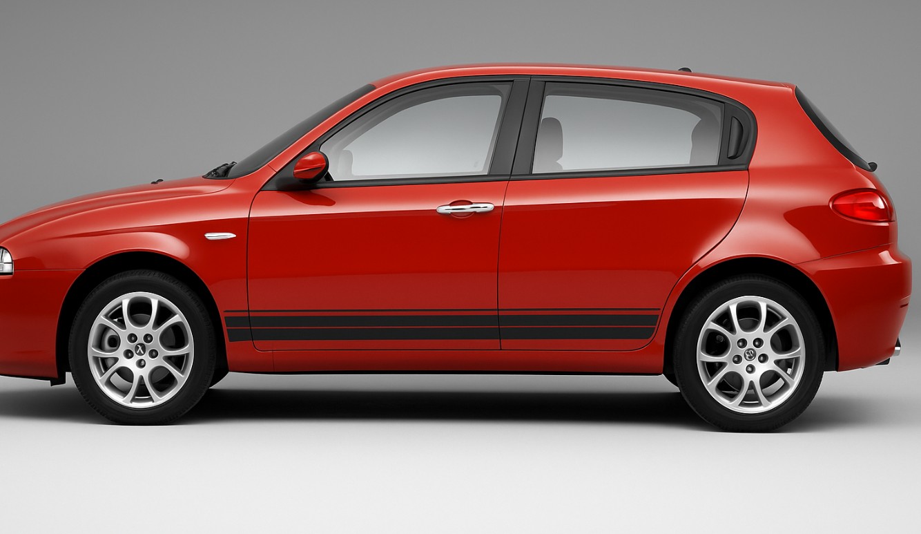 Бокове вікно та скло передніх дверей Alfa Romeo