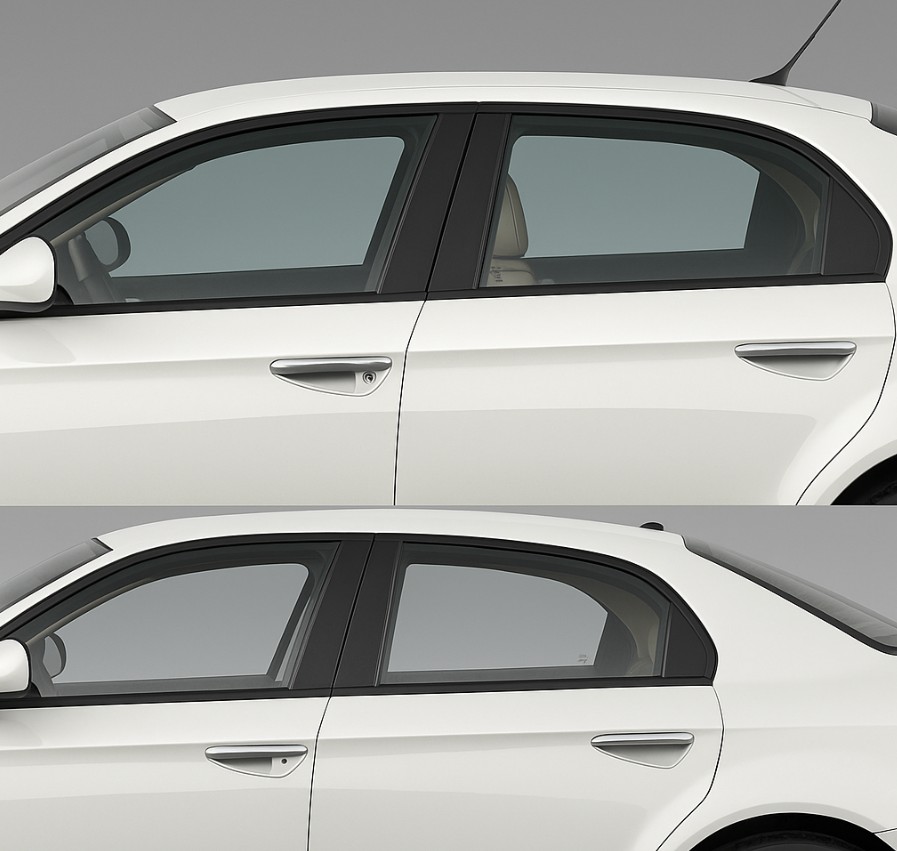 Боковое стекло передней двери Alfa Romeo 156