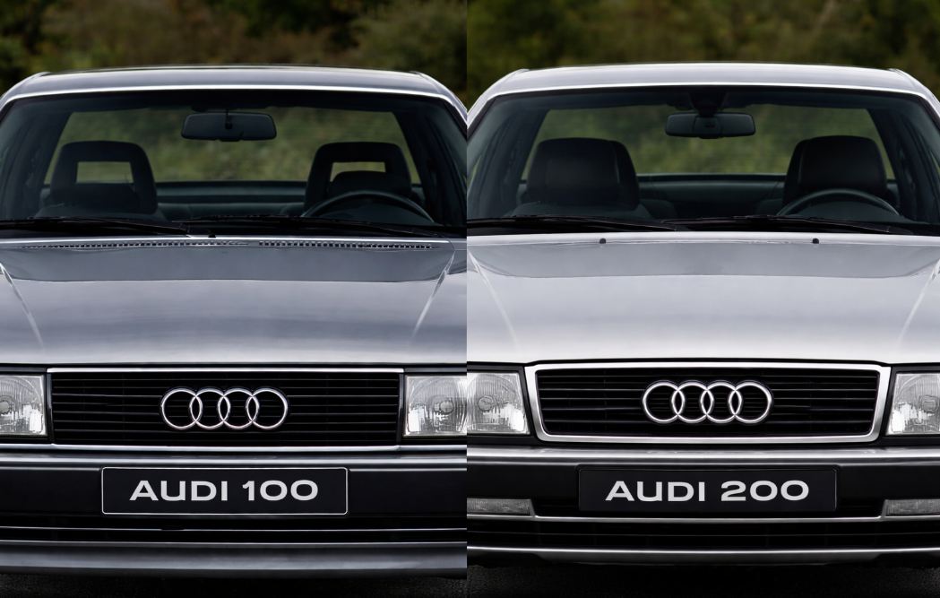 Лобовое стекло Ауди 100 / 200 с полосой от солнца и обогревом