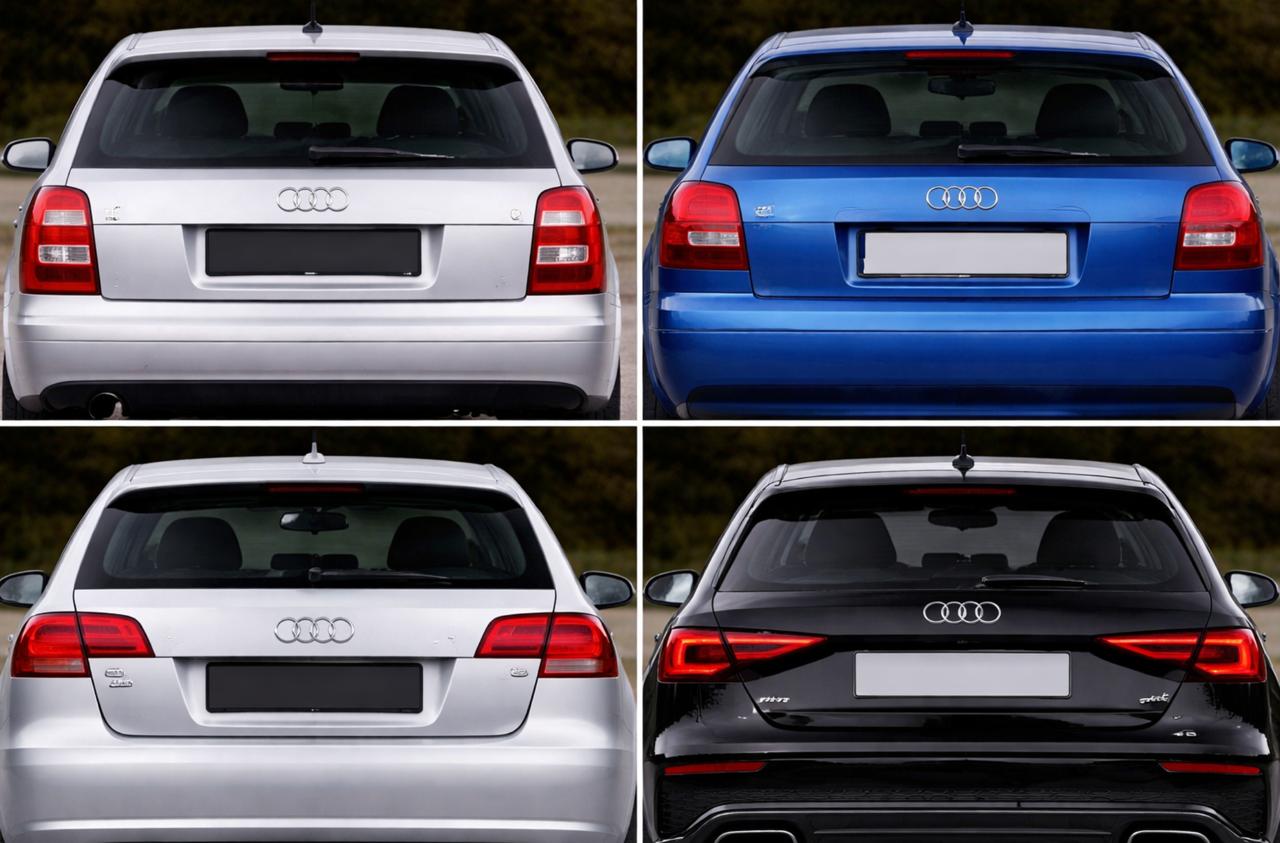 Заднее стекло Audi A3 седан с электрообогревом