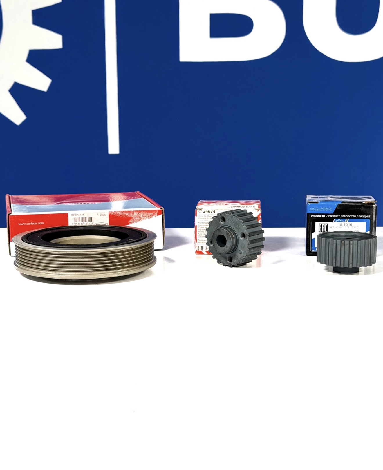 Шкивы и шестерни привода VW T4 — оригинал и аналог для дизеля и бензина